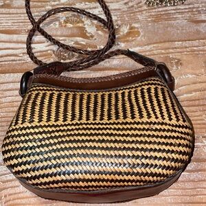 Inge Christopher Vintage Basket Weave Purse